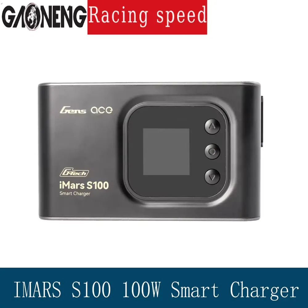 Gens ACE IMARS S100 100W Smart Charger LiPo Battery Balance Charger Discharger 2-6S For RC FPV Model Airplane Drone
Gens ACE IMARS S100 100W Smart Charger LiPo Battery Balance Charger Discharger 2-6S For RC FPV Model Airplane Drone