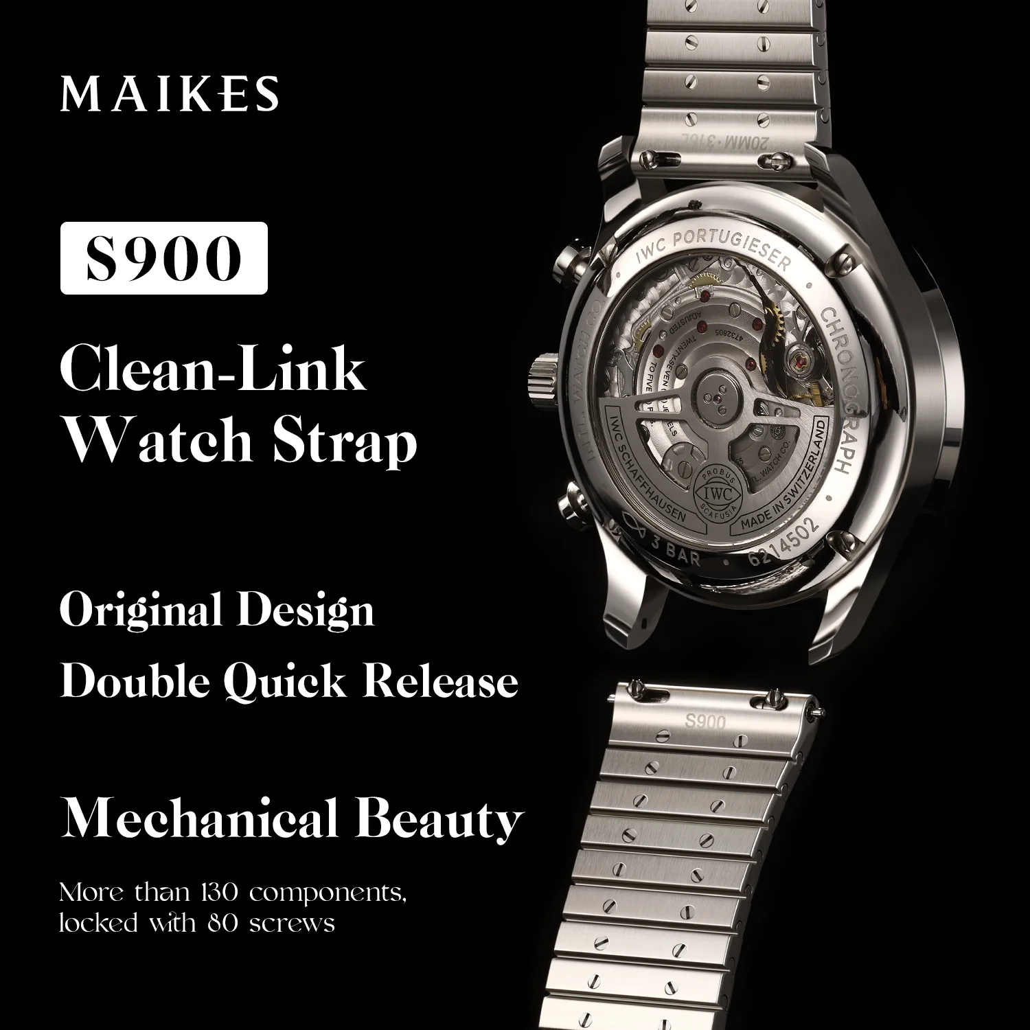 MAIKES Link Bracelet Watch Band 316L Stainless Steel Strap Accessories Quick Release For Blancpain Jaeger-LeCoultre NOMOS Tudor
MAIKES Link Bracelet Watch Band 316L Stainless Steel Strap Accessories Quick Release For Blancpain Jaeger-LeCoultre NOMOS Tudor