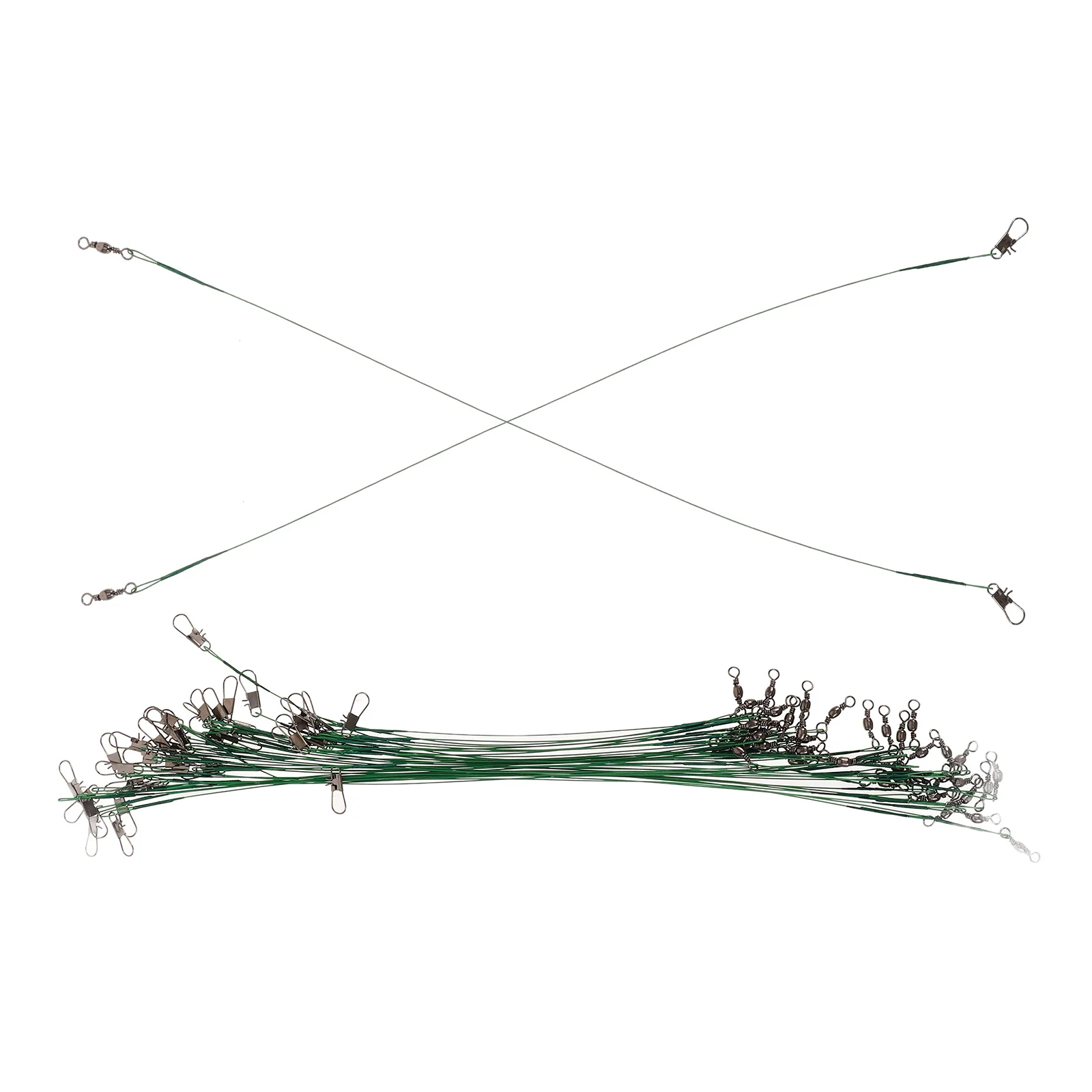 40 Pcs Wire Rope Fishing Leader Hooks Freshwater Saltwater Shark Cat Gear Line Accessories High Strength Steel Bite Resistant
40 Pcs Wire Rope Fishing Leader Hooks Freshwater Saltwater Shark Cat Gear Line Accessories High Strength Steel Bite Resistant