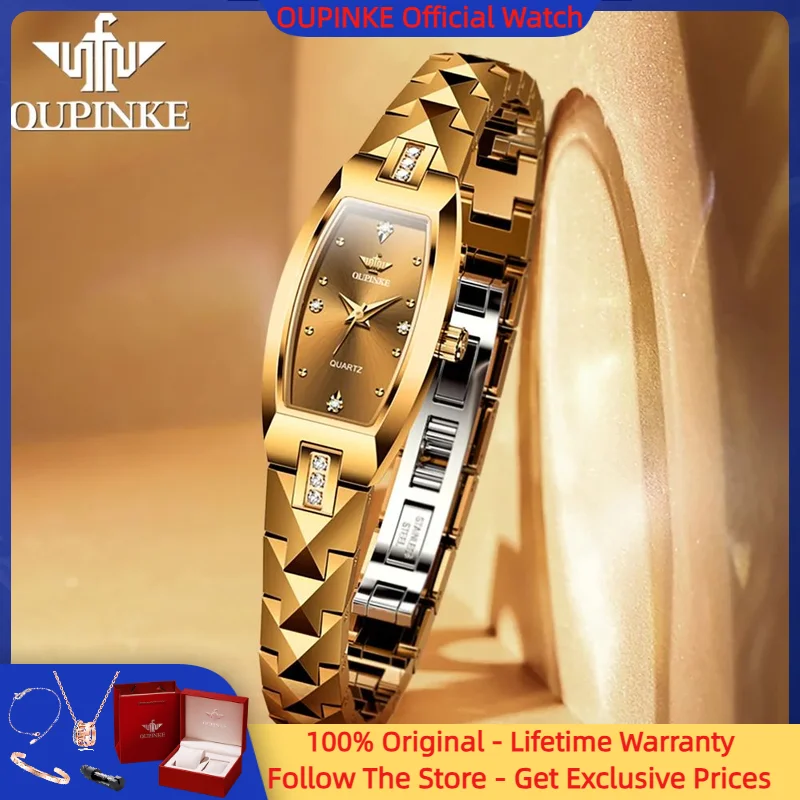 OUPINKE 3242 Women Watch Top Luxury Swiss Women's Quartz Watch Gold Tungsten Steel Waterproof Watch Elegant Diamond Women Watch
OUPINKE 3242 Women Watch Top Luxury Swiss Women's Quartz Watch Gold Tungsten Steel Waterproof Watch Elegant Diamond Women Watch