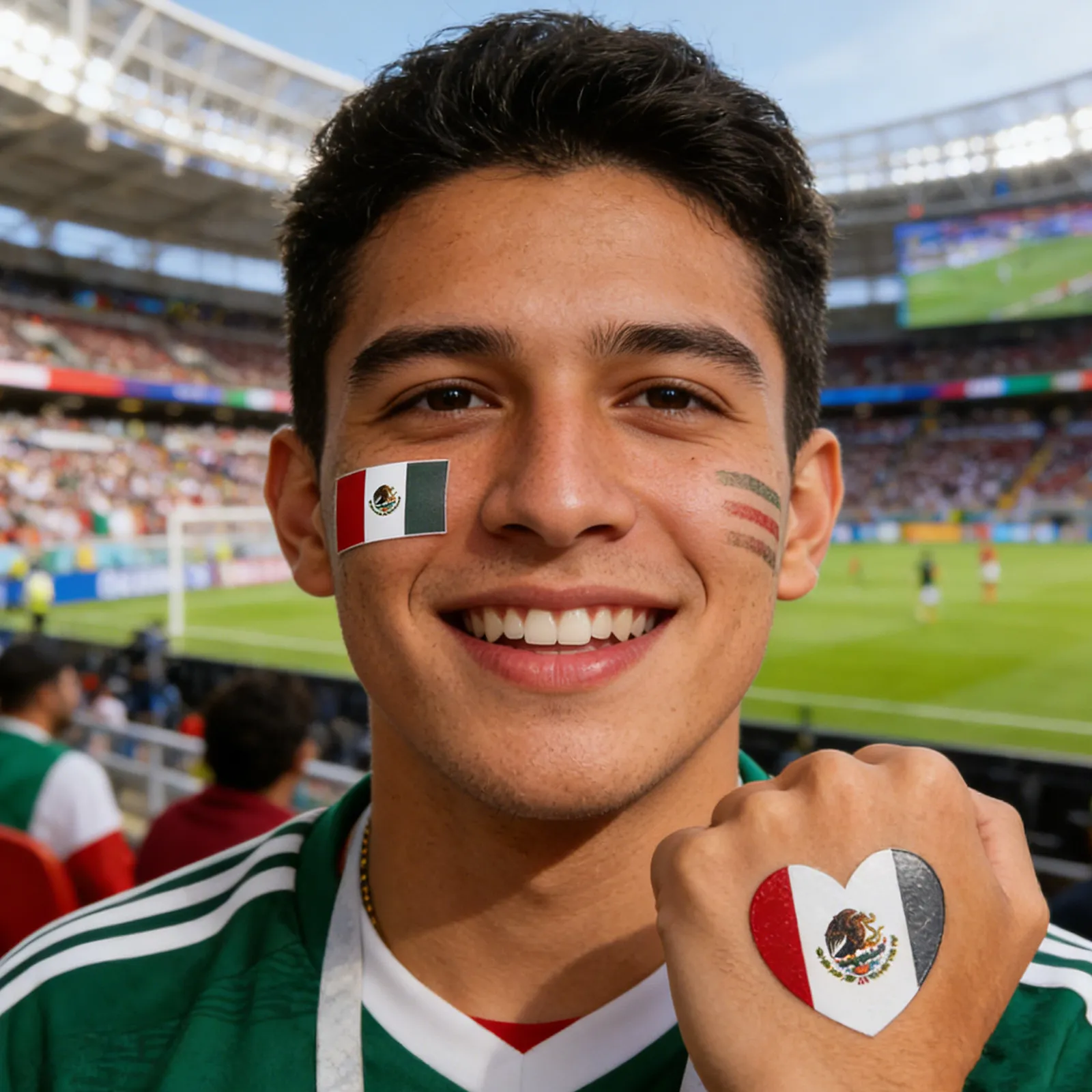 20Pcs Mexico Flag Temporary Tattoos Waterproof Patriotic Face Stickers for 2026 Football Sports Event National Flag Tattoos
20Pcs Mexico Flag Temporary Tattoos Waterproof Patriotic Face Stickers for 2026 Football Sports Event National Flag Tattoos