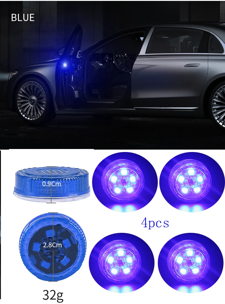4 PCS Car Safety Warning Light ABS Wiring-free Automatic Lighting Anti-collision Door Light Adhesive Decorative Accessories
4 PCS Car Safety Warning Light ABS Wiring-free Automatic Lighting Anti-collision Door Light Adhesive Decorative Accessories
