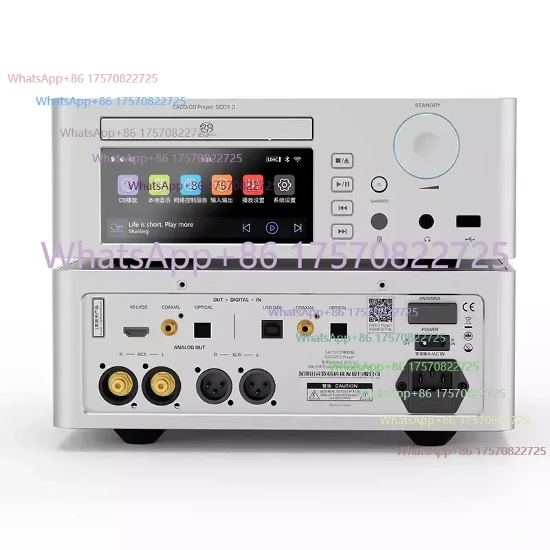 SHANLING SCD1.3 SACD CD-плеер Hi-Res Audio с системой Sanyo HD870 ME1389EE, чипами AK4499EX AK4191 DAC, Bluetooth, LDAC, PCM768, DSD512
SHANLING SCD1.3 SACD CD-плеер Hi-Res Audio с системой Sanyo HD870 ME1389EE, чипами AK4499EX AK4191 DAC, Bluetooth, LDAC, PCM768, DSD512