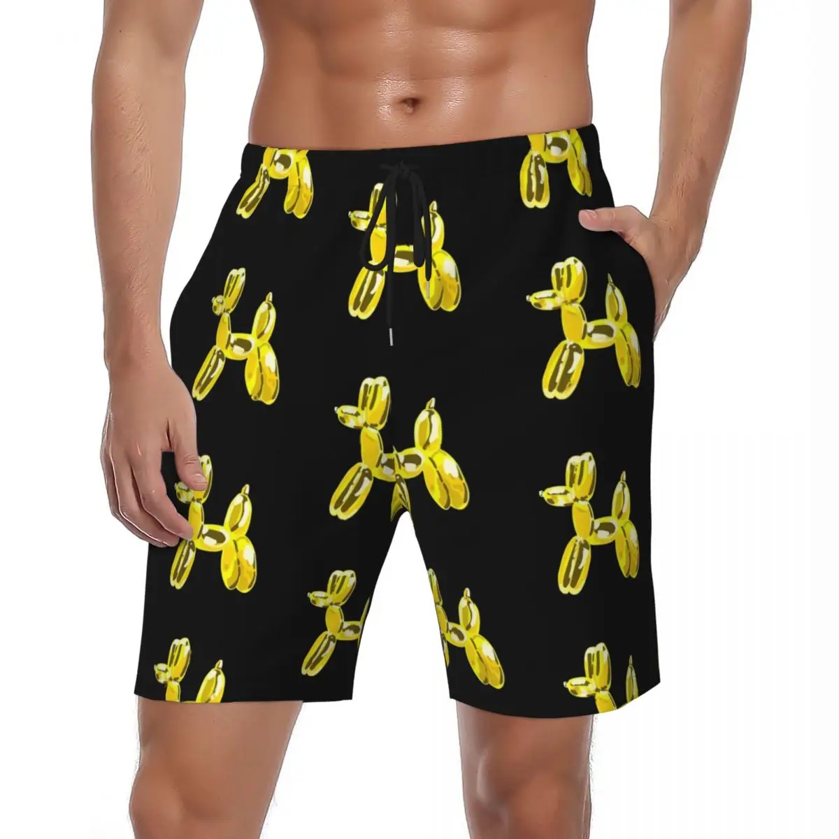 Шорты для доски для собак с воздушными шарами, летние желтые гавайские шорты для доски, мужские спортивные плавки для серфинга, удобный дизайн 
Шорты для доски для собак с воздушными шарами, летние желтые гавайские шорты для доски, мужские спортивные плавки для серфинга, удобный дизайн