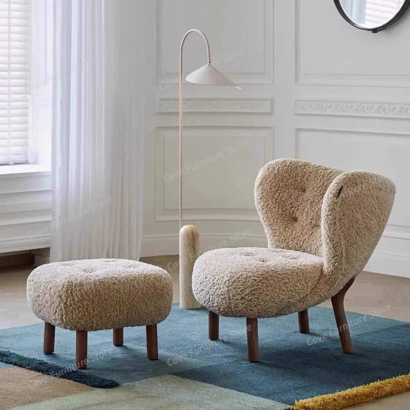 Mid-Century Modern Accent Chair with Boucle Upholstery, Button Tufted Backrest, and Wood Legs, Cozy Lounge Chair for Living Room
Mid-Century Modern Accent Chair with Boucle Upholstery, Button Tufted Backrest, and Wood Legs, Cozy Lounge Chair for Living Room