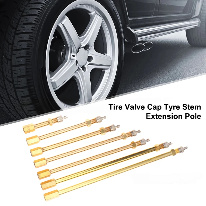 1Pc Car Auto Truck Brass Wheel Tire Valve Cap Tyre Stem Extension Pole Extender Steamboat Inflation Valve Stems Auto Accessory
1Pc Car Auto Truck Brass Wheel Tire Valve Cap Tyre Stem Extension Pole Extender Steamboat Inflation Valve Stems Auto Accessory