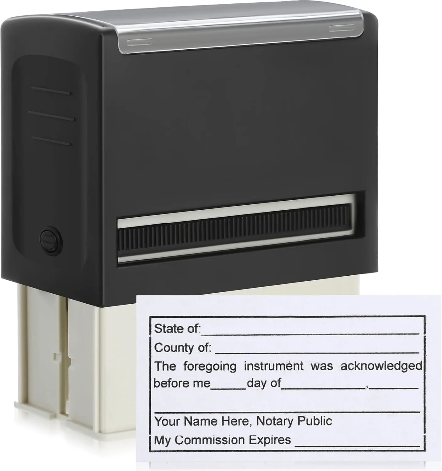 Self-Inking Notary Stamp for Sworn & Subscribed Acknowledgement, 1.46x2.95 Inches
Self-Inking Notary Stamp for Sworn & Subscribed Acknowledgement, 1.46x2.95 Inches