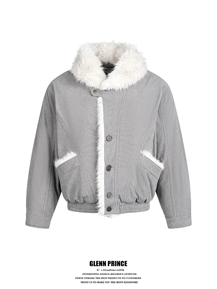 Зимнее пальто GPstudio в американском ретро-стиле с большим меховым воротником, с принтом горного орла, свободного кроя, утепленное, из вельвета и хлопка, для мужчин и пар
Зимнее пальто GPstudio в американском ретро-стиле с большим меховым воротником, с принтом горного орла, свободного кроя, утепленное, из вельвета и хлопка, для мужчин и пар