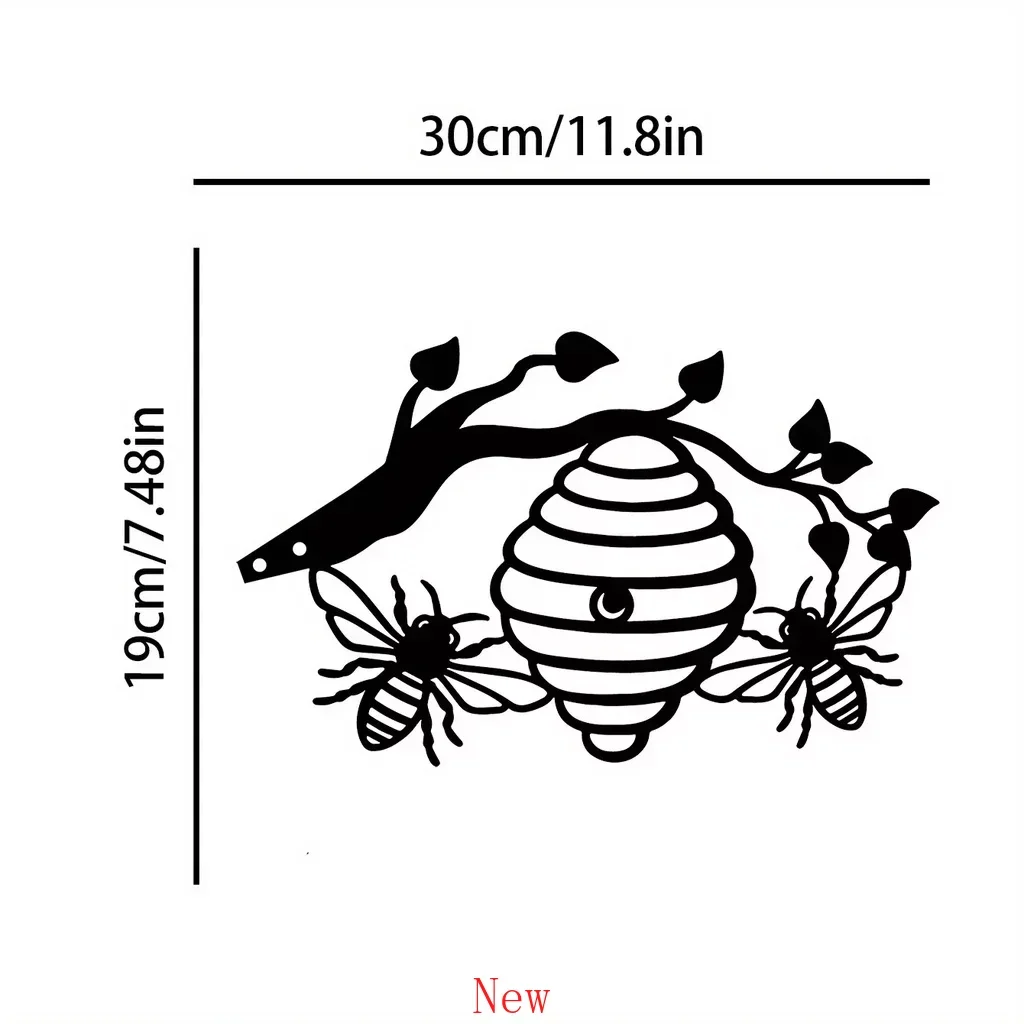 Promotion Garden Wrought Iron Silhouette Outdoor Garden Decor Stake Bee Hive on Branch for Home Decor Lawn Backyard Patio Fence
Promotion Garden Wrought Iron Silhouette Outdoor Garden Decor Stake Bee Hive on Branch for Home Decor Lawn Backyard Patio Fence