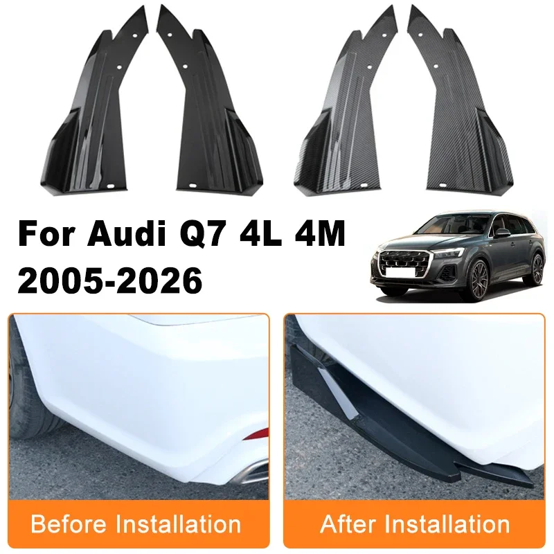 Car Rear Bumper Spoiler Lip Diffuser Side Skirt Splitter Wrap Angle Anti-Crash Protection Trim For Audi Q7 4L 4M 2005-2026 2006
Car Rear Bumper Spoiler Lip Diffuser Side Skirt Splitter Wrap Angle Anti-Crash Protection Trim For Audi Q7 4L 4M 2005-2026 2006