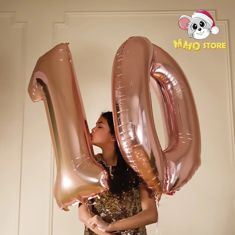 90cm Large Digital Aluminum Film Balloon 40inch Birthday Party Decoration Large Silver Rose Gold Aluminum Foil Helium Balloon
90cm Large Digital Aluminum Film Balloon 40inch Birthday Party Decoration Large Silver Rose Gold Aluminum Foil Helium Balloon