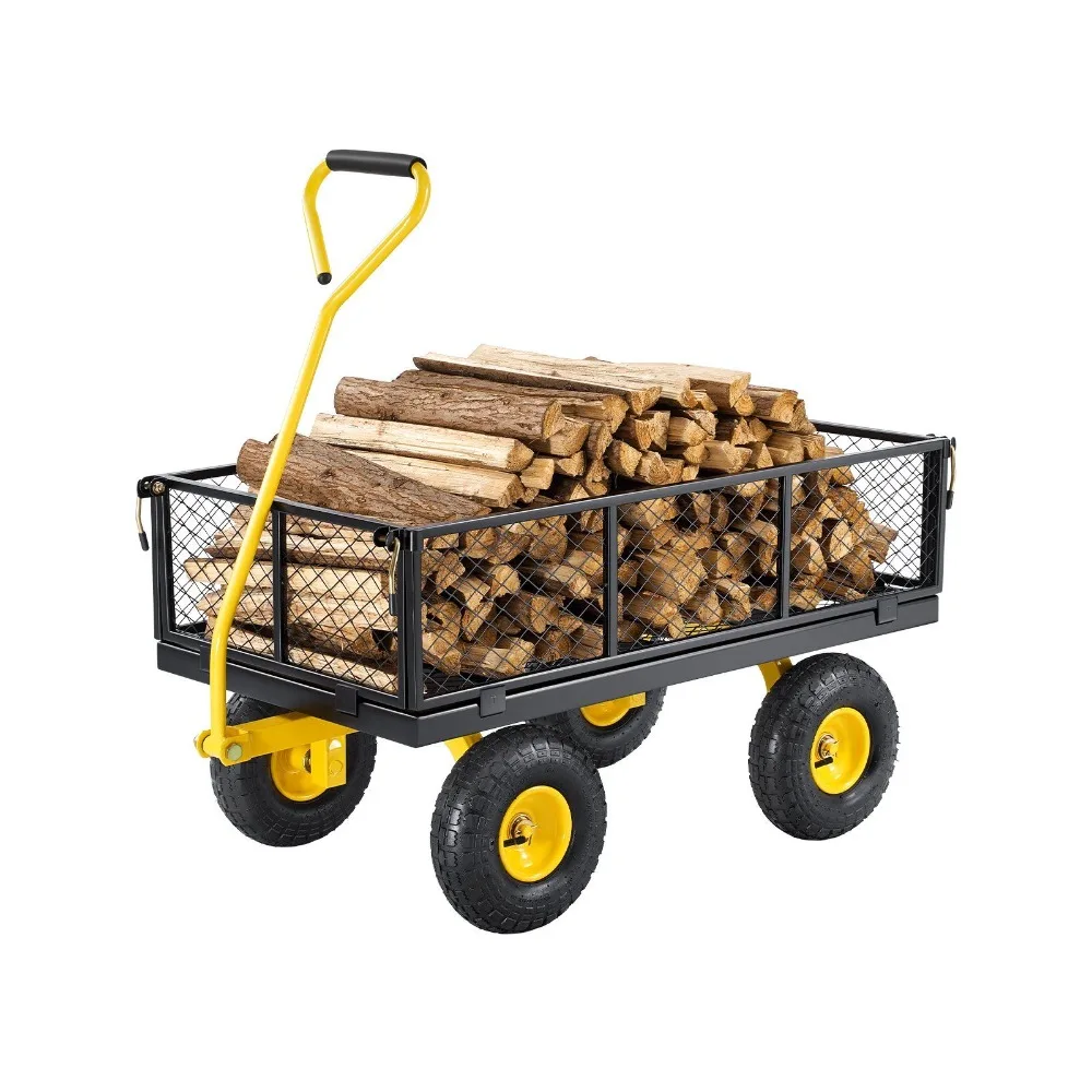 900 Lbs Heavy Duty Steel Garden Cart, Garden Wagon Cart on Wheels Outdoor Metal Yard Utility Wagon Carts with 10" Tires and Mesh
900 Lbs Heavy Duty Steel Garden Cart, Garden Wagon Cart on Wheels Outdoor Metal Yard Utility Wagon Carts with 10" Tires and Mesh