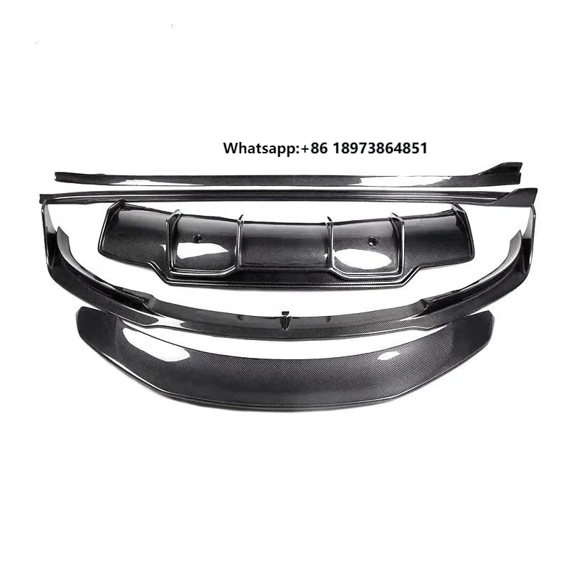 New Style Carbon Fiber Body Kit Front Lip Rear Diffuser Side Skirts Spoiler for Model 3
New Style Carbon Fiber Body Kit Front Lip Rear Diffuser Side Skirts Spoiler for Model 3