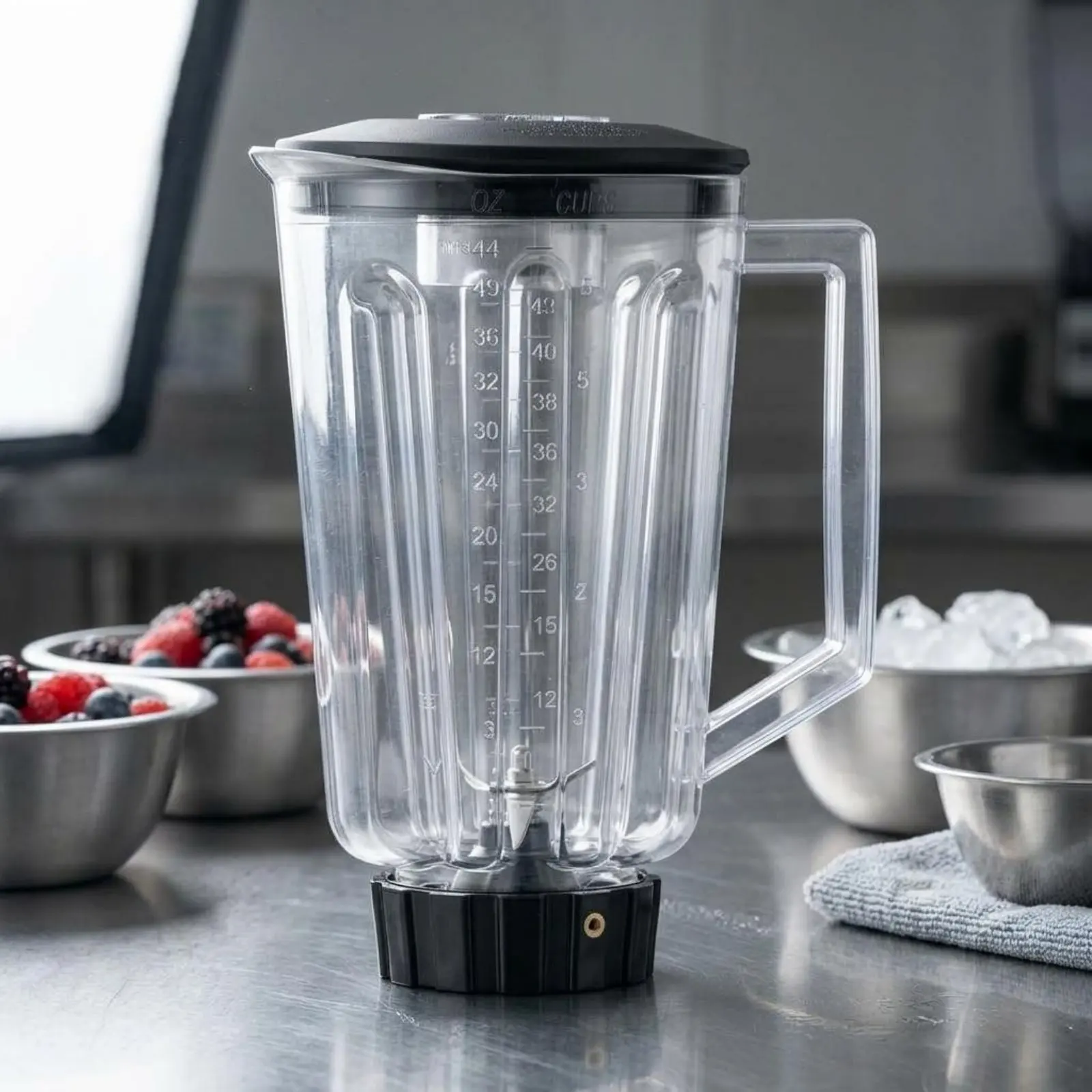 Blender Container Fixed Collar Long-Lasting Blender Jar with Blade Kitchen Appliance Part Food-Grade Plastic for Repair Buyers
Blender Container Fixed Collar Long-Lasting Blender Jar with Blade Kitchen Appliance Part Food-Grade Plastic for Repair Buyers
