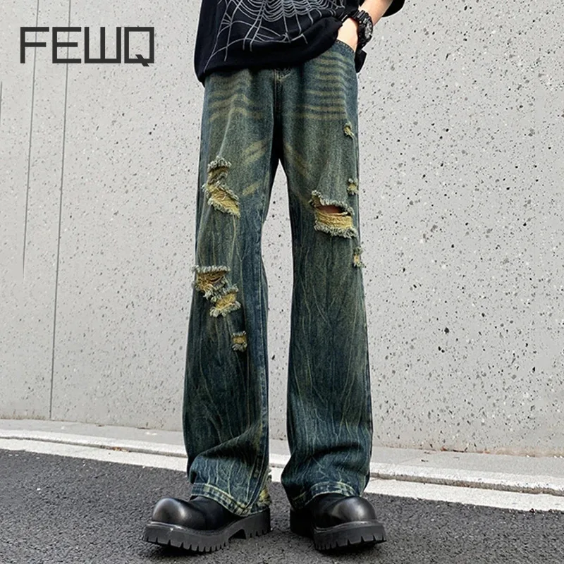 FEWQ High Street Darkwear Niche Summer Men Jeans 2024 Vintage Straight Trousers Casual Male Korea Fashion Loose 24E1341
FEWQ High Street Darkwear Niche Summer Men Jeans 2024 Vintage Straight Trousers Casual Male Korea Fashion Loose 24E1341
