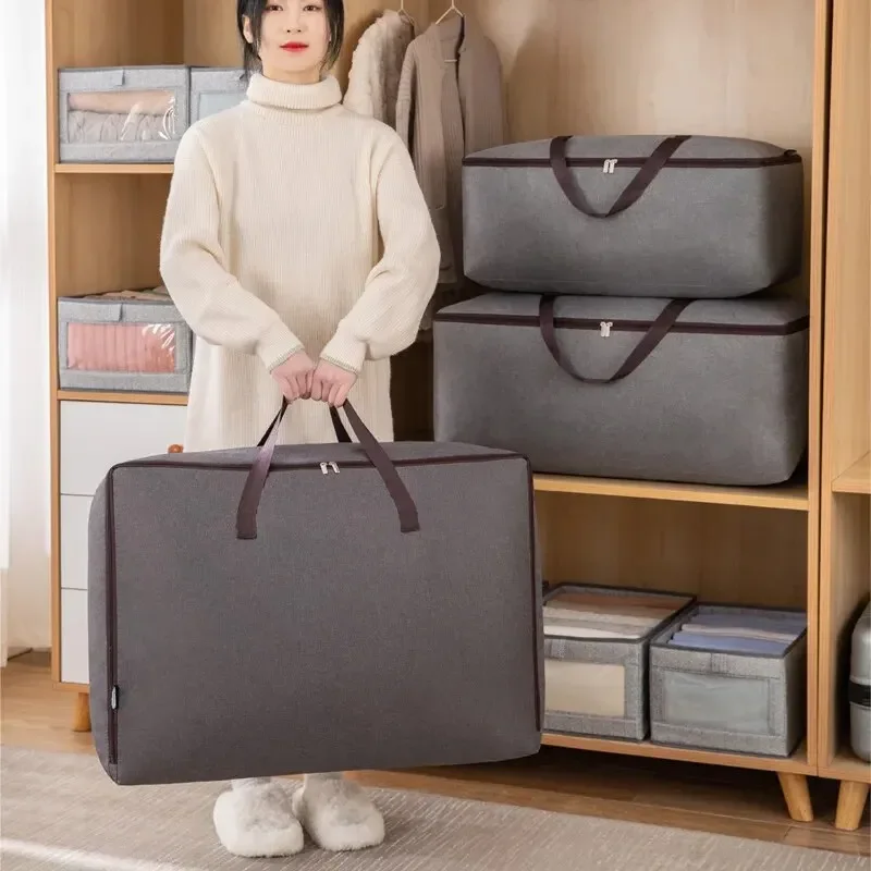 1pc Household Oxford Clothes and Quilt Storage Bag Durable and Waterproof Luggage Bag Wardrobe Organization and Storage
1pc Household Oxford Clothes and Quilt Storage Bag Durable and Waterproof Luggage Bag Wardrobe Organization and Storage