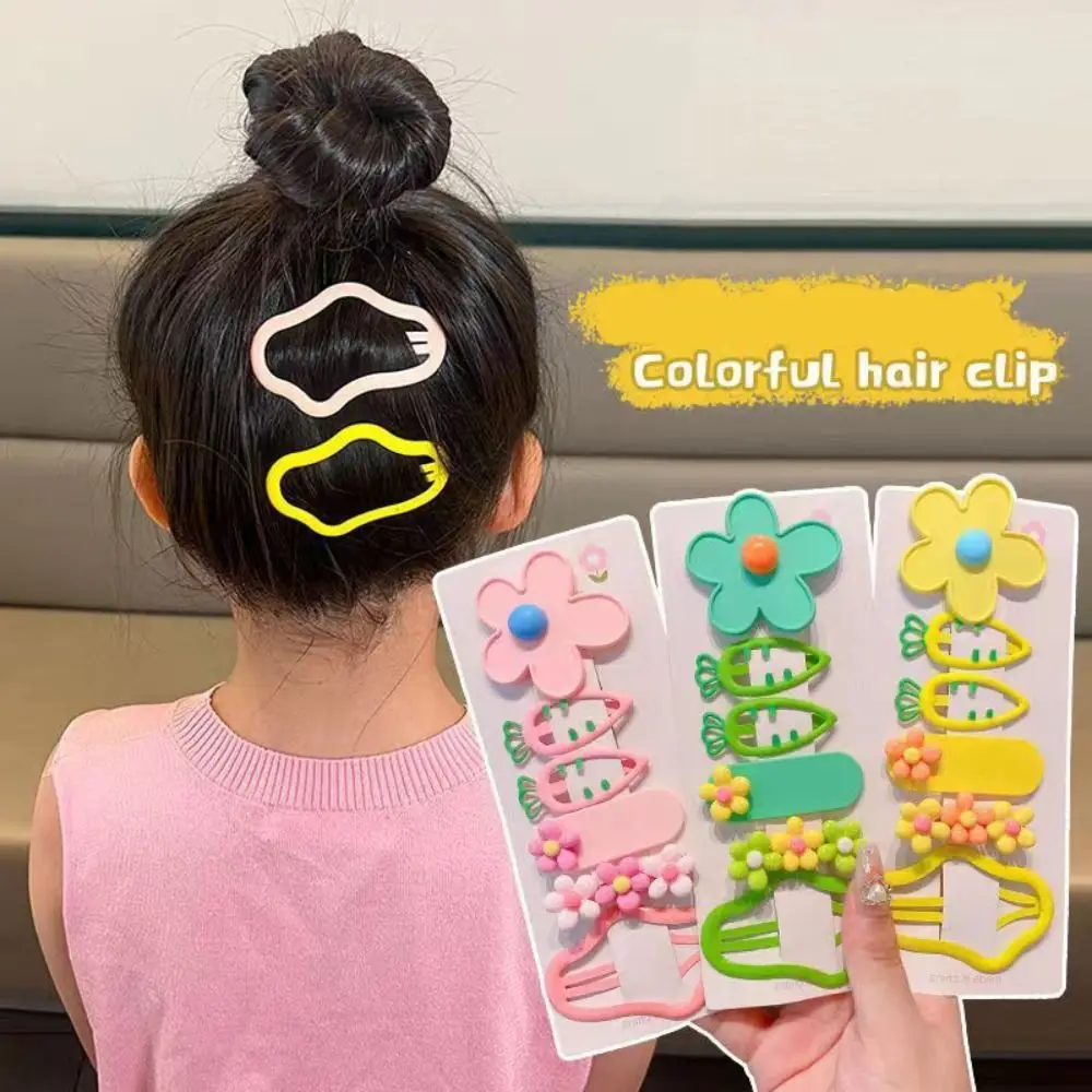 6pcs/set New Colorful Hair Clips Cute Flower Carrot Headwear Gift Bangs Clip for Children
6pcs/set New Colorful Hair Clips Cute Flower Carrot Headwear Gift Bangs Clip for Children