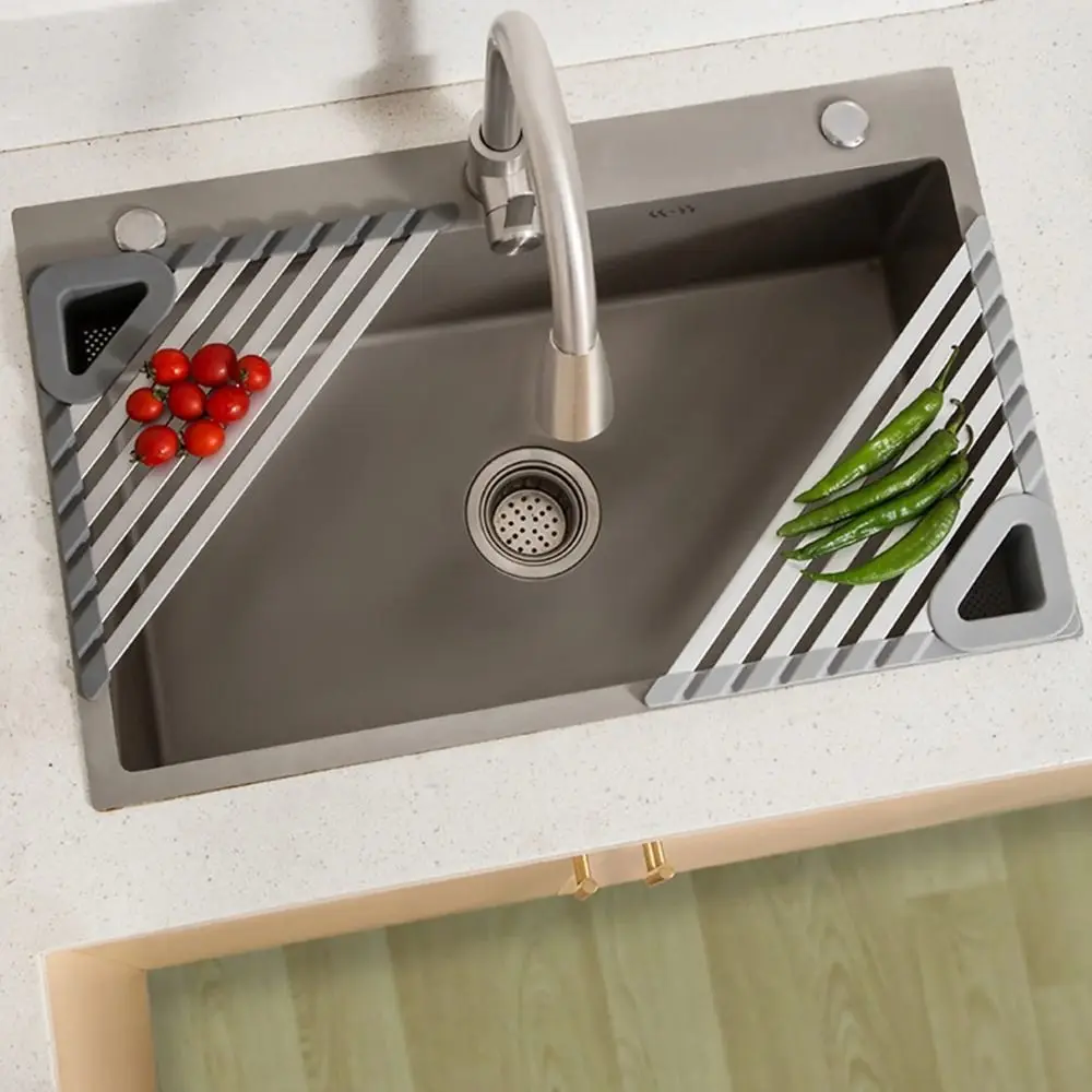 Durable Roll Up Corner Sink Rack Foldable Over the Sink Sink Drainer Triangle Dish Drying Rack Kitchen
Durable Roll Up Corner Sink Rack Foldable Over the Sink Sink Drainer Triangle Dish Drying Rack Kitchen