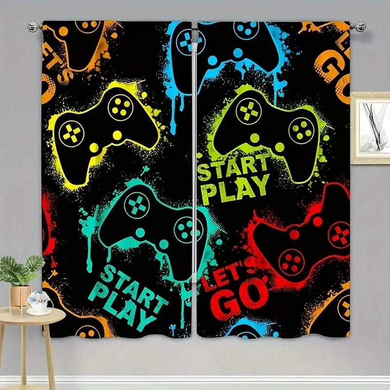 2pcs Game Controller Pattern Curtains Teenagers' Favorite Curtains Rod Pocket Curtains for Living Room Bedroom Decor Home Deco
2pcs Game Controller Pattern Curtains Teenagers' Favorite Curtains Rod Pocket Curtains for Living Room Bedroom Decor Home Deco