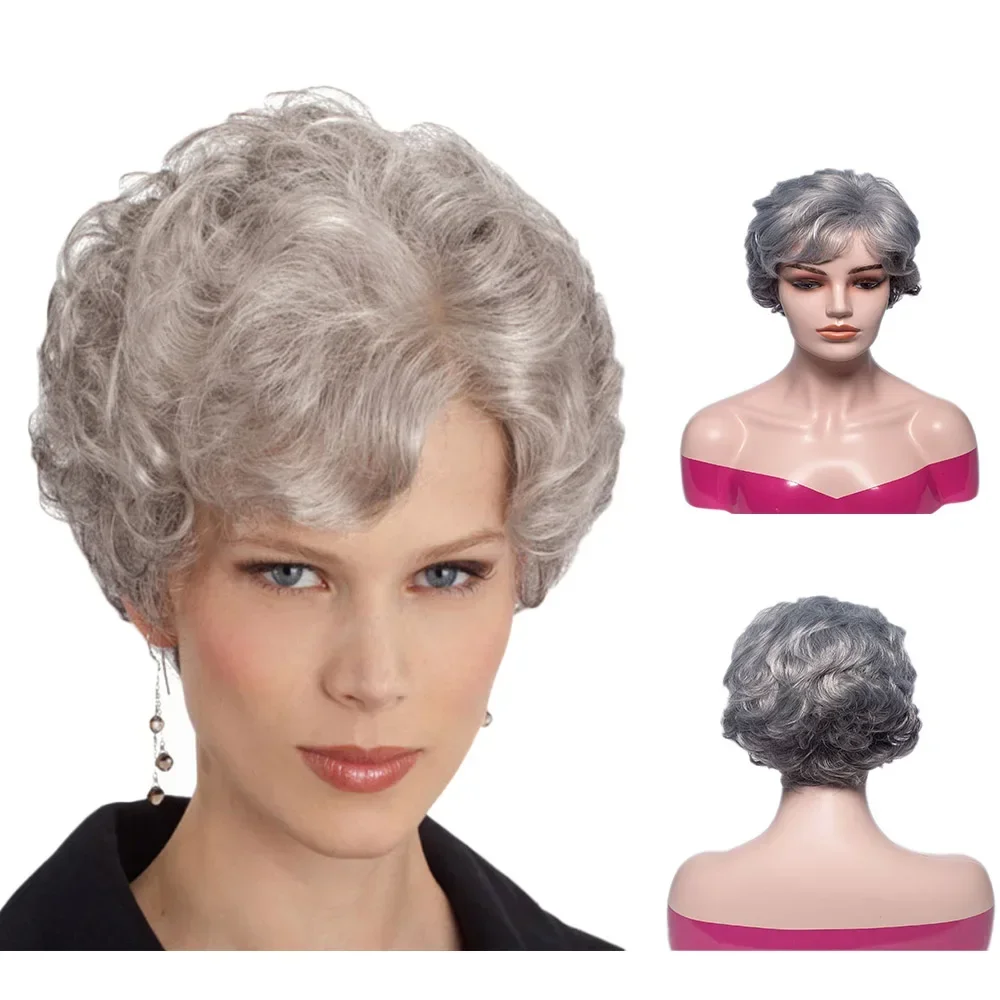 Gray Wigs for Women Synthetic Wig Wave Pixie Cut Wig Short Hair Soft For Women Daily Party
Gray Wigs for Women Synthetic Wig Wave Pixie Cut Wig Short Hair Soft For Women Daily Party