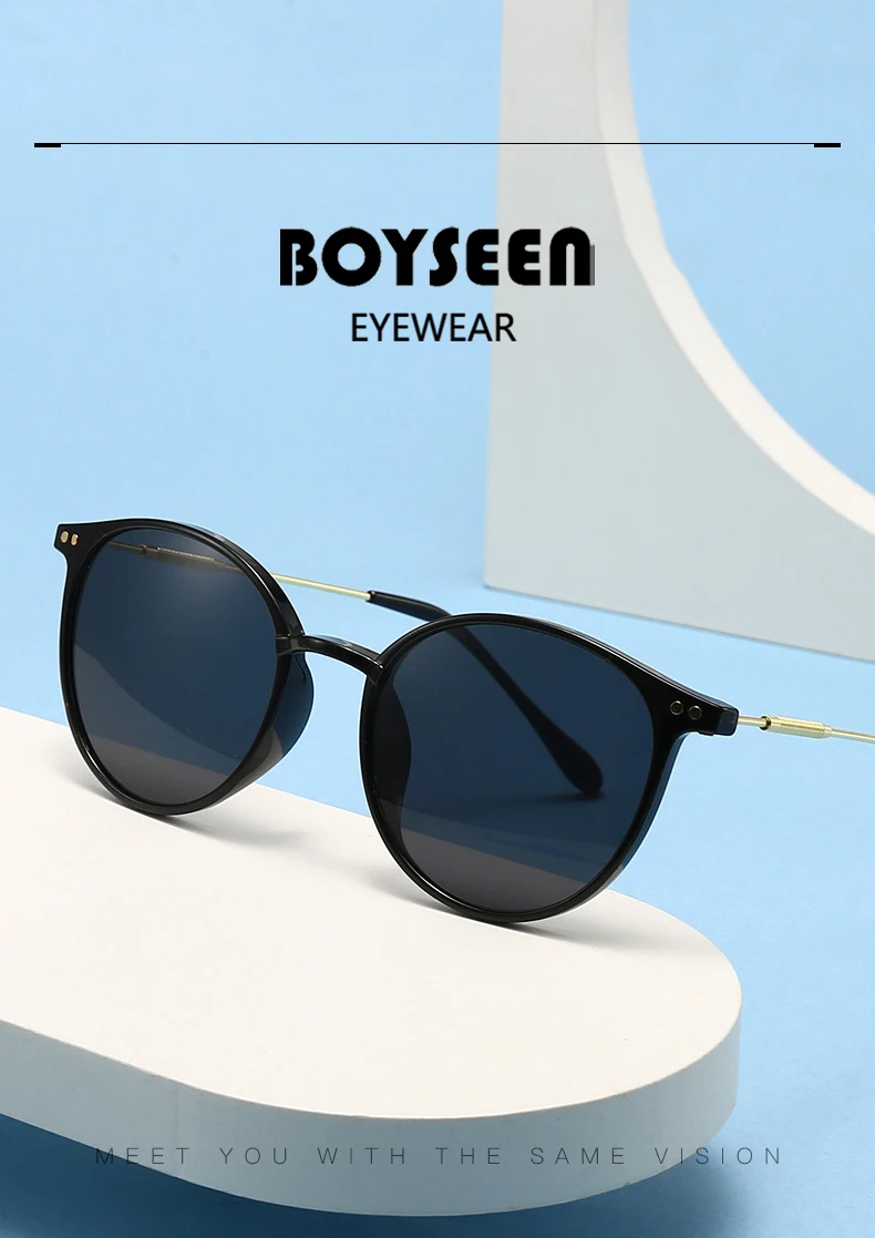 BOYSEEN Modern and fashionable cat eye frame artistic retro sunshade sunglasses with UV protection UV400
BOYSEEN Modern and fashionable cat eye frame artistic retro sunshade sunglasses with UV protection UV400
