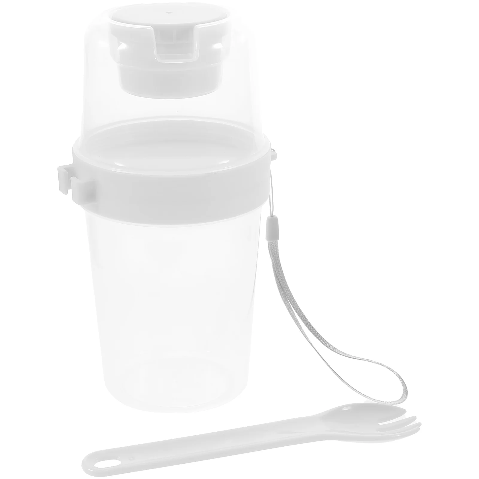 Portable Double Layer Salad Cup White 300ml 500ml Leak Proof Container Breakfast Yogurt Overnight Oats Storage
Portable Double Layer Salad Cup White 300ml 500ml Leak Proof Container Breakfast Yogurt Overnight Oats Storage