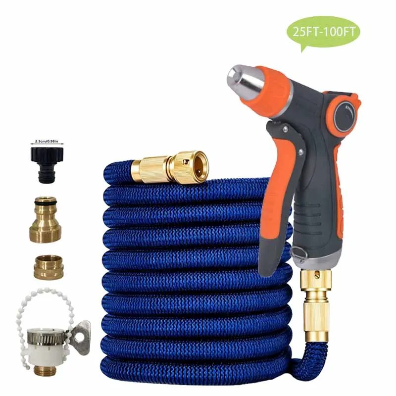 25FT-100FT Retractable Garden Hose + High-Pressure Water Gun | 3-In-1 For Car Washing, Garden Irrigation & Cleaning
25FT-100FT Retractable Garden Hose + High-Pressure Water Gun | 3-In-1 For Car Washing, Garden Irrigation & Cleaning