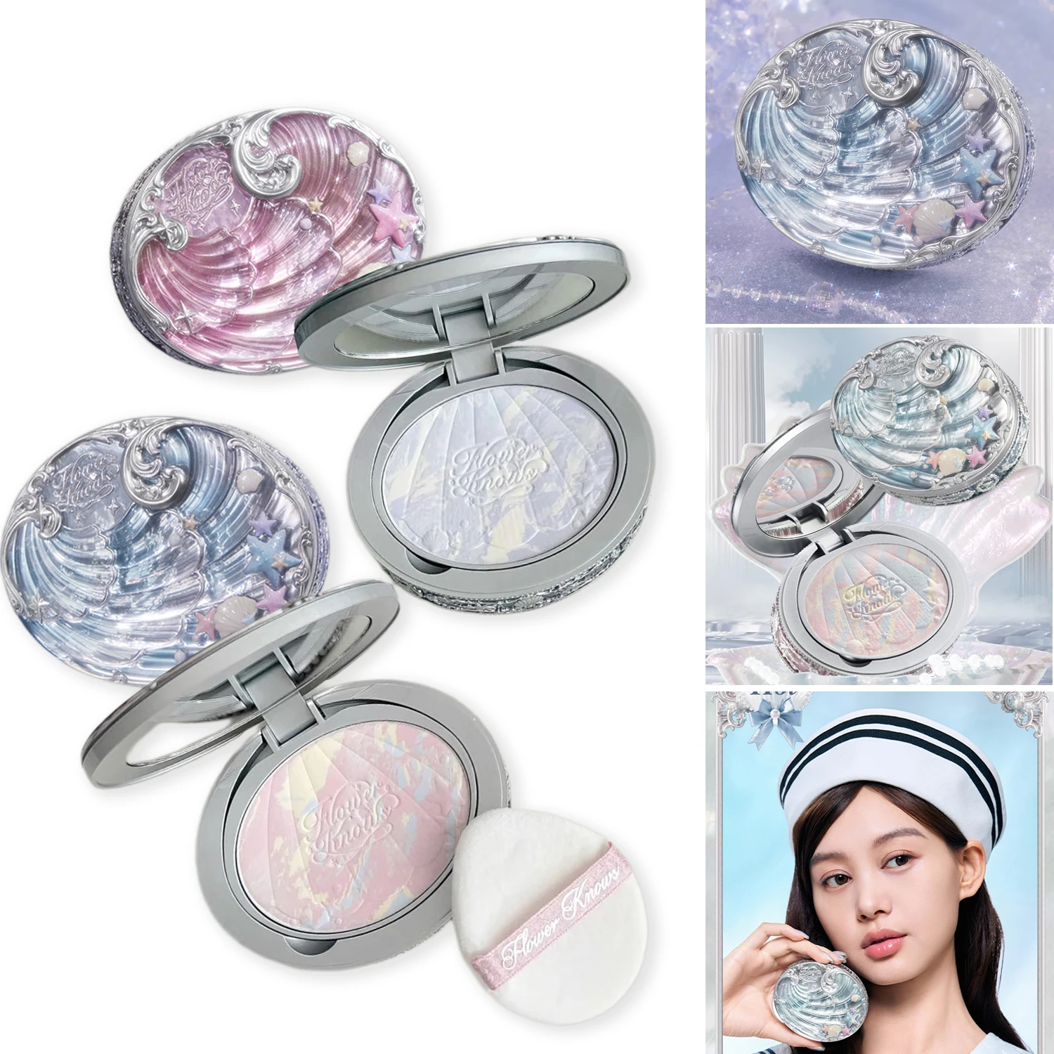 Flower Knows Shell Pearl Setting Powder Long Lasting Matte Finish Oil Control Lightweight Blurring Face Makeup
Flower Knows Shell Pearl Setting Powder Long Lasting Matte Finish Oil Control Lightweight Blurring Face Makeup