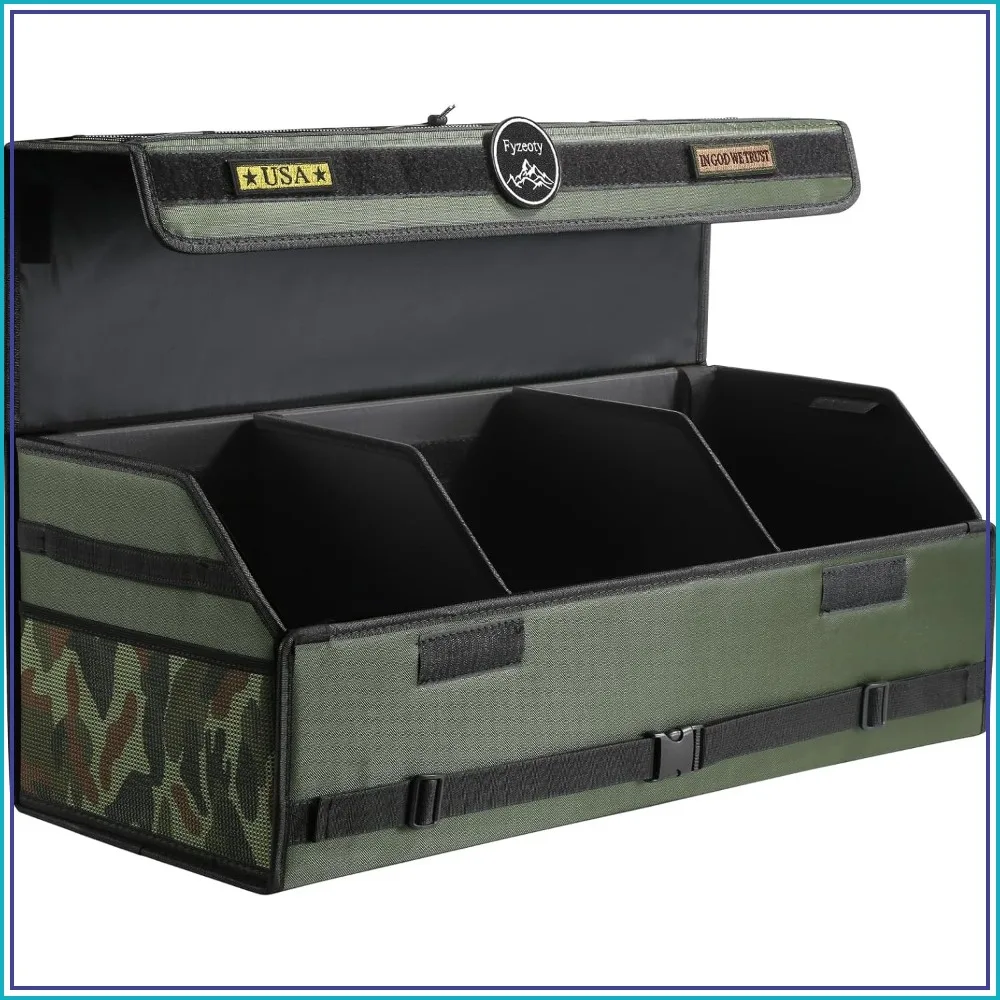 Extra Large Car Trunk Organizer for SUV and Sedan, Tactical Green, Collapsible, Water-Resistant
Extra Large Car Trunk Organizer for SUV and Sedan, Tactical Green, Collapsible, Water-Resistant