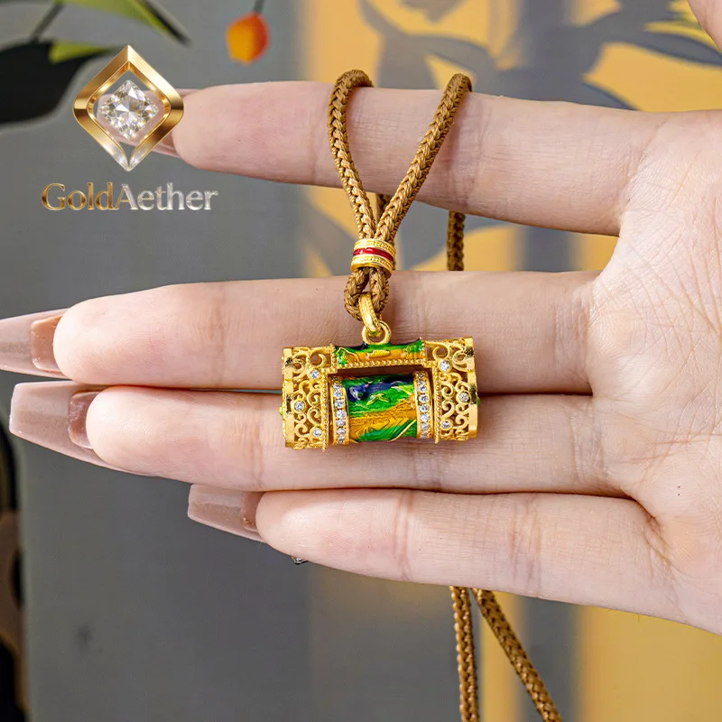 GoldNouveau 24K, кованое золото, сертифицировано AU999, комбинация пустотелого и алмазного дизайна, элегантный стиль для женщин.
GoldNouveau 24K, кованое золото, сертифицировано AU999, комбинация пустотелого и алмазного дизайна, элегантный стиль для женщин.
