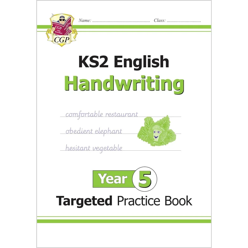 KS2 English Targeted Practice Book Handwriting Year 5 CGP Books Coordination Group Publications 9781789080650 Book
KS2 English Targeted Practice Book Handwriting Year 5 CGP Books Coordination Group Publications 9781789080650 Book