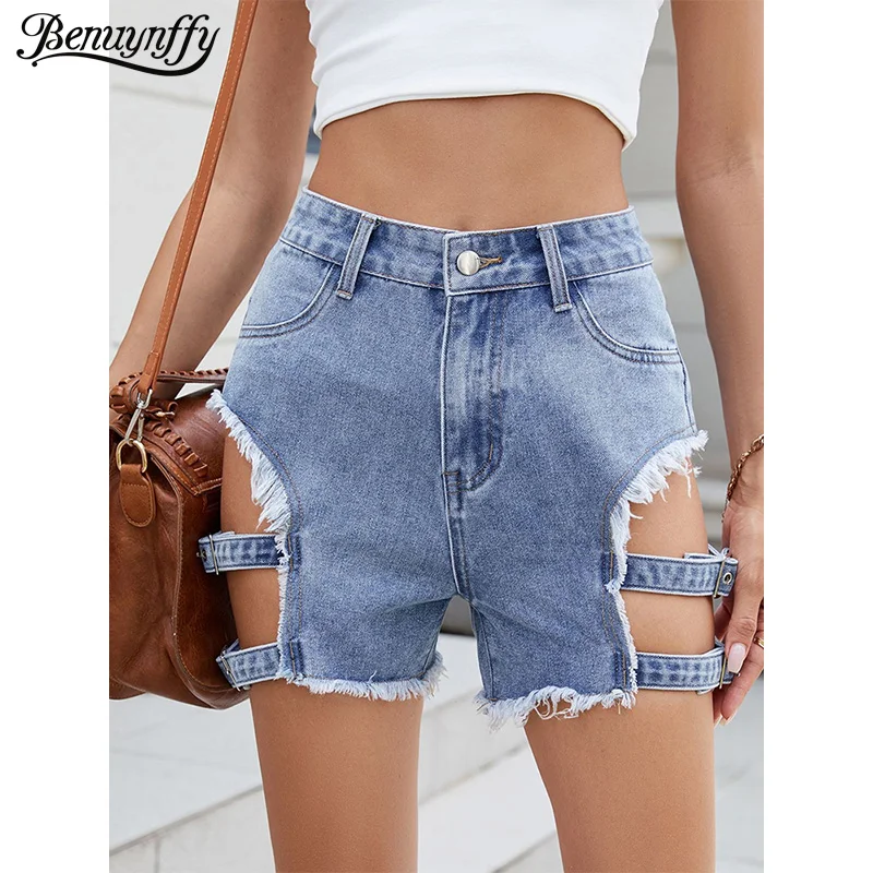 Benuynffy Sexy Cutout Frayed Hem Denim Shorts Women Summer 2026 Pockets High Waist Casual Streetwear Straight Leg Jean Shorts
Benuynffy Sexy Cutout Frayed Hem Denim Shorts Women Summer 2026 Pockets High Waist Casual Streetwear Straight Leg Jean Shorts