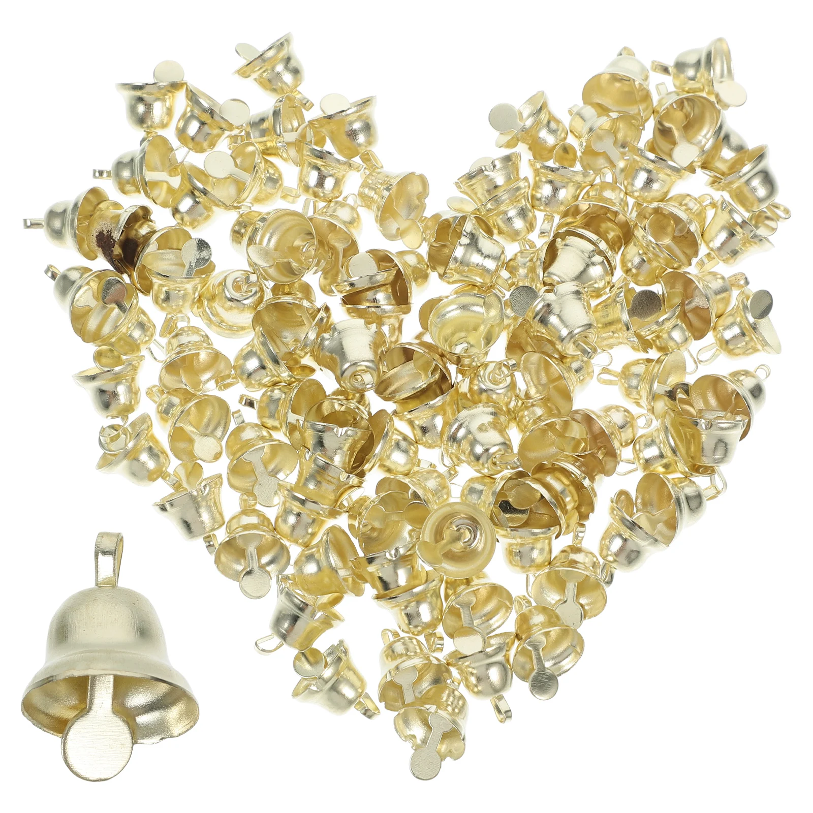 100 Pcs Golden Bell Decoration DIY Wind Chime Mini Hanging Metal Pendant for Christmas Party Tree Fireplace Door Wall Window
100 Pcs Golden Bell Decoration DIY Wind Chime Mini Hanging Metal Pendant for Christmas Party Tree Fireplace Door Wall Window