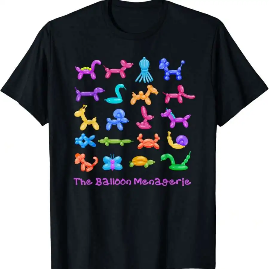 Black Balloon Animal Print T-Shirt For Adult Soft Breathable Short Sleeve Tee Casual
Black Balloon Animal Print T-Shirt For Adult Soft Breathable Short Sleeve Tee Casual