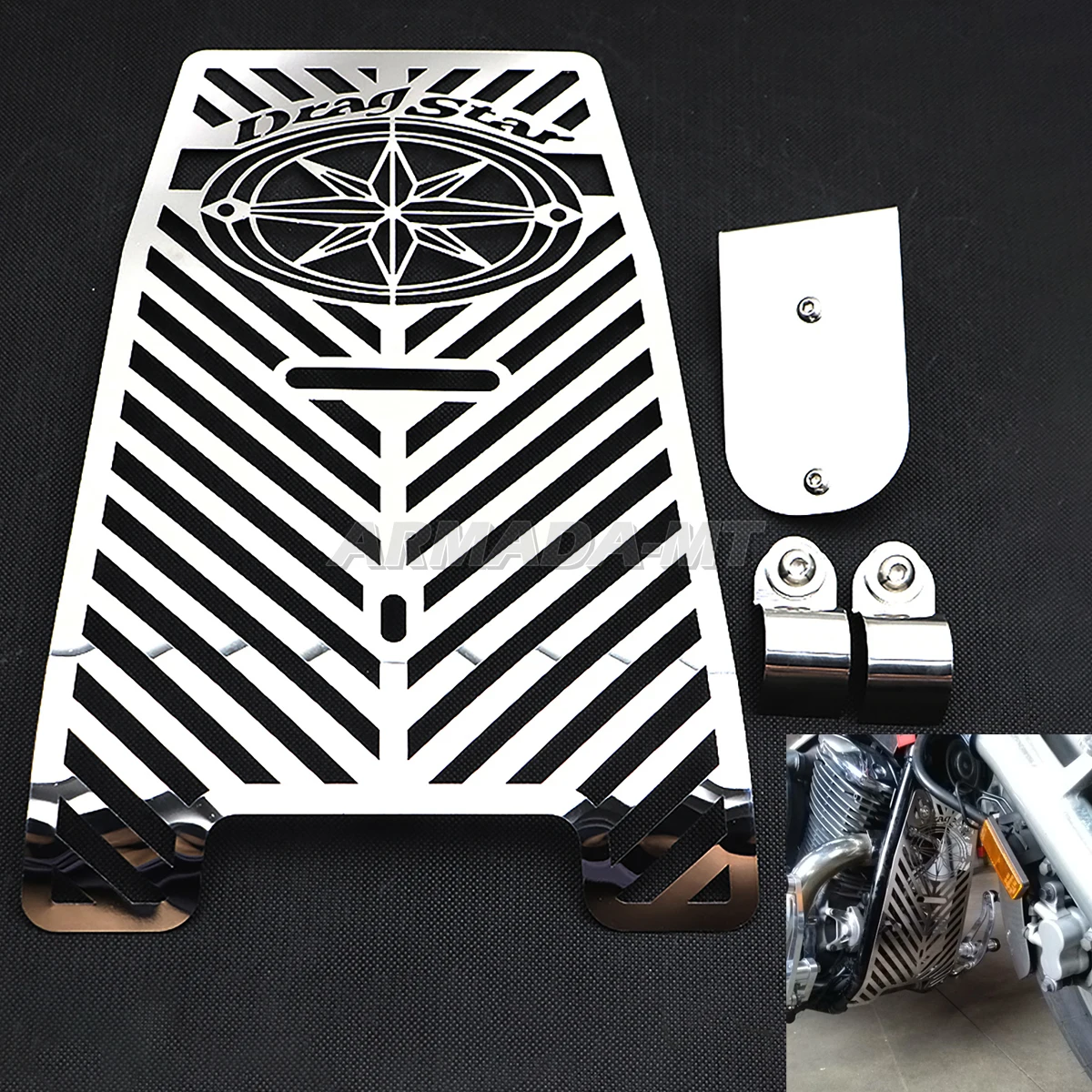 For Yamaha Dragstar V-star 650 XVS650 Classic/Custom 1998-2017 Motorcycle Skull Flame Radiator Grille Cover Guard Protection
For Yamaha Dragstar V-star 650 XVS650 Classic/Custom 1998-2017 Motorcycle Skull Flame Radiator Grille Cover Guard Protection