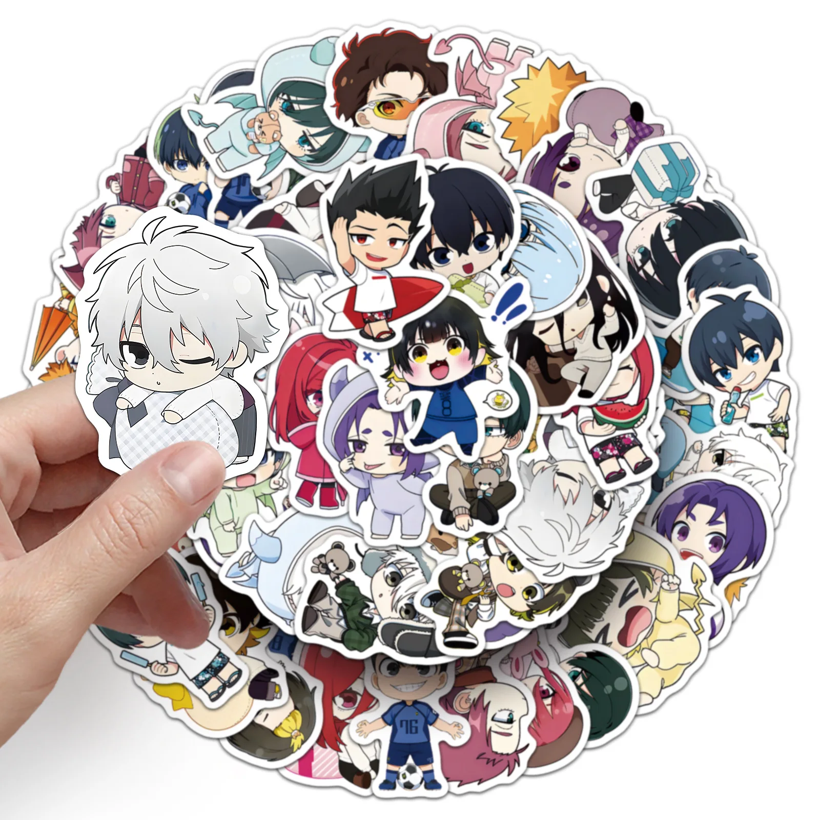 50PCS Anime BLUE LOCK Q Edition Cute Doodle Stickers Decoration Water Cup Pencil Box Luggage Refrigerator Desk Decal Kids Toy
50PCS Anime BLUE LOCK Q Edition Cute Doodle Stickers Decoration Water Cup Pencil Box Luggage Refrigerator Desk Decal Kids Toy