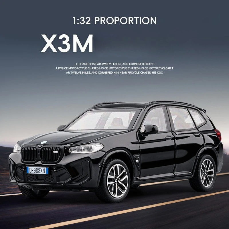 1:32 BMW X3M IM SUV, масштаб из сплава, модель автомобиля, литой под давлением металлический миниатюрный автомобиль, звук и свет, детский игрушечный автомобиль, транспортные средства, подарок на день рождения
1:32 BMW X3M IM SUV, масштаб из сплава, модель автомобиля, литой под давлением металлический миниатюрный автомобиль, звук и свет, детский игрушечный автомобиль, транспортные средства, подарок на день рождения