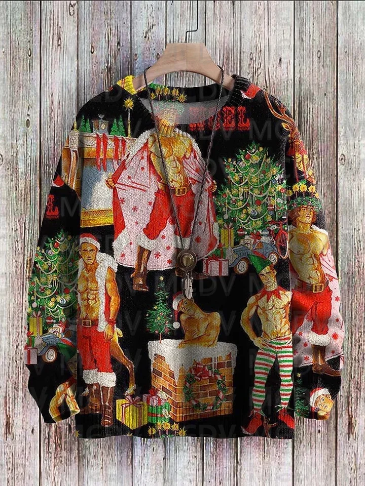 Christmas Decoration Art Pattern Print Casual Knit Pullover Sweatshirt Men's For Women's Pullover
Christmas Decoration Art Pattern Print Casual Knit Pullover Sweatshirt Men's For Women's Pullover