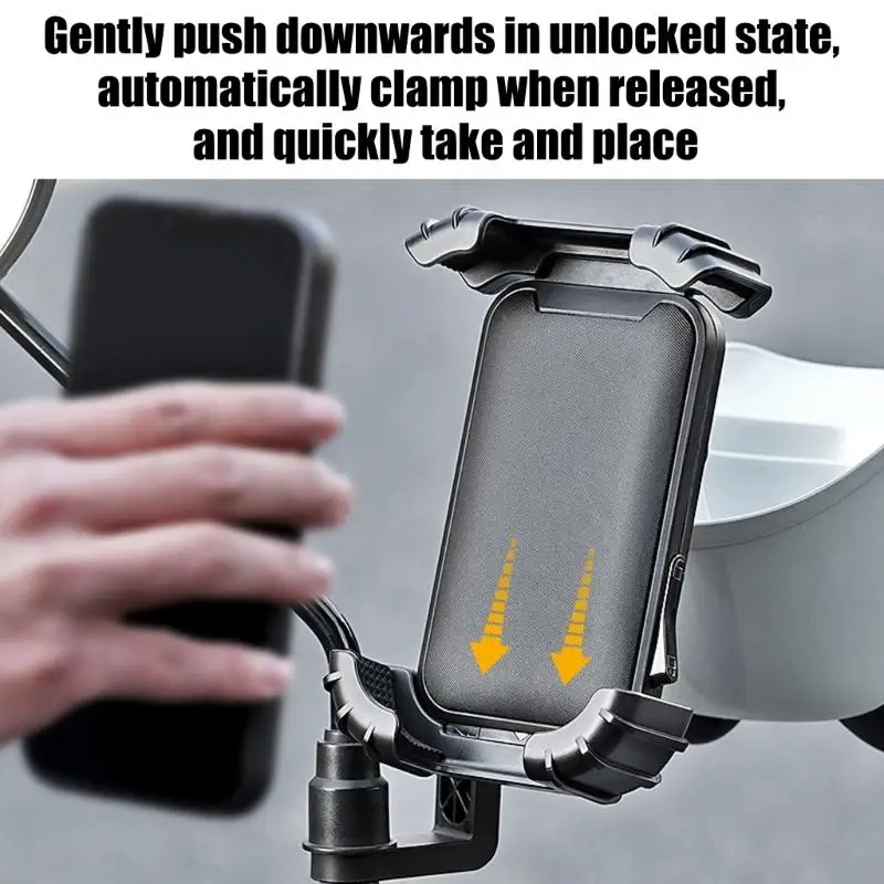 Motorcycle Phone Holder AntiShake Motorcycle Phone Mount, Adjustable Handlebars Cellphone Cradles for Bike Bicycles F19E
Motorcycle Phone Holder AntiShake Motorcycle Phone Mount, Adjustable Handlebars Cellphone Cradles for Bike Bicycles F19E