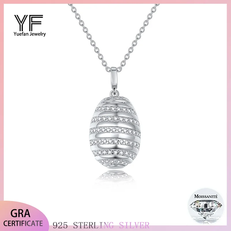 Женское колье из стерлингового серебра 925 пробы с муассанитом, колье с подвеской в форме яйца, процесс позолоченного 18 карат, с сертификатом
Женское колье из стерлингового серебра 925 пробы с муассанитом, колье с подвеской в форме яйца, процесс позолоченного 18 карат, с сертификатом