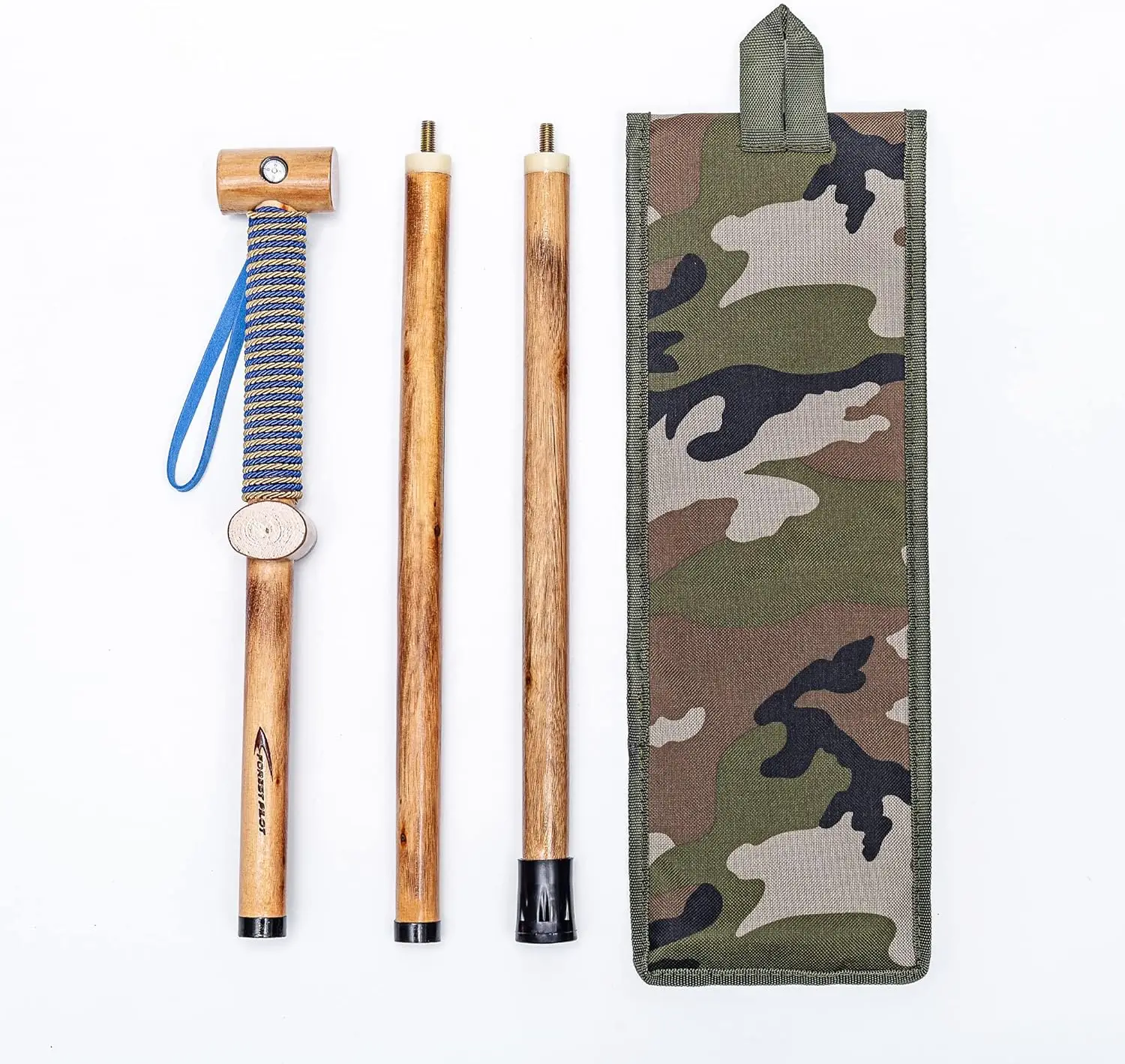 3-Piece Detachable Hardwood Walking Stick 48in with Compass, Soft Hand Strap & Rubber Tip
3-Piece Detachable Hardwood Walking Stick 48in with Compass, Soft Hand Strap & Rubber Tip