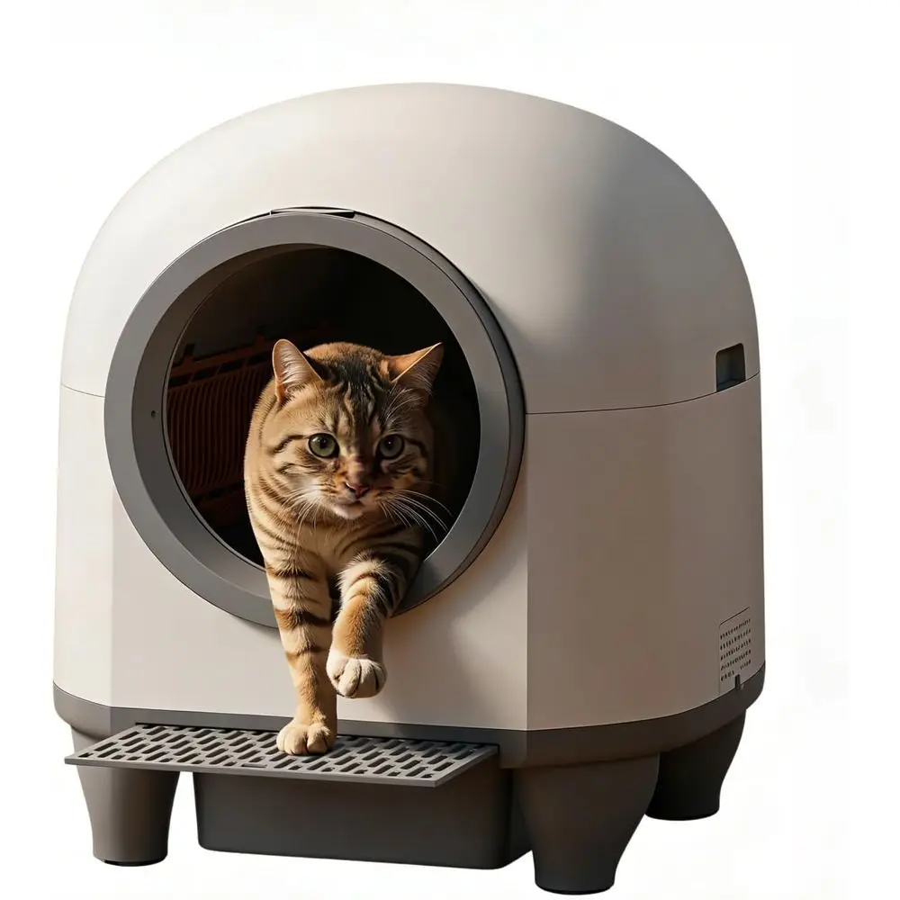 Large 90L Smart Litter Box for City or Multi-Cat Homes with Safeguard Tech, App Control, Odor-Free Design & Mat/1 Roll Litter Ba
Large 90L Smart Litter Box for City or Multi-Cat Homes with Safeguard Tech, App Control, Odor-Free Design & Mat/1 Roll Litter Ba