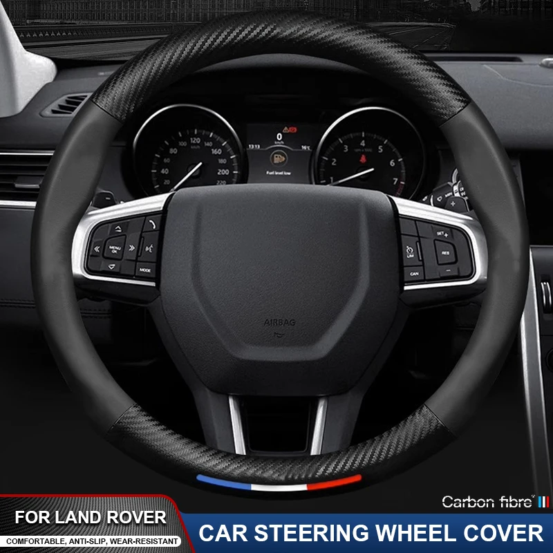 Carbon Fiber Leather Car Steering Wheel Cover For Land Rover Range Rover Defender Freelander Discovery Evoque Range SV SVR Velar
Carbon Fiber Leather Car Steering Wheel Cover For Land Rover Range Rover Defender Freelander Discovery Evoque Range SV SVR Velar