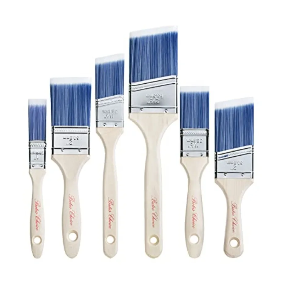 Bates- Paint Brushes, 6 Pack, Treated Brushes for Walls for Stain Application and Interior Painting Projects
Bates- Paint Brushes, 6 Pack, Treated Brushes for Walls for Stain Application and Interior Painting Projects