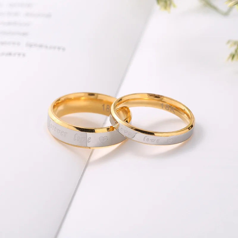 Fashion letters Forever LOVE Titanium steel couple rings Stainless steel gold couple engagement ring Jewelry gifts
Fashion letters Forever LOVE Titanium steel couple rings Stainless steel gold couple engagement ring Jewelry gifts