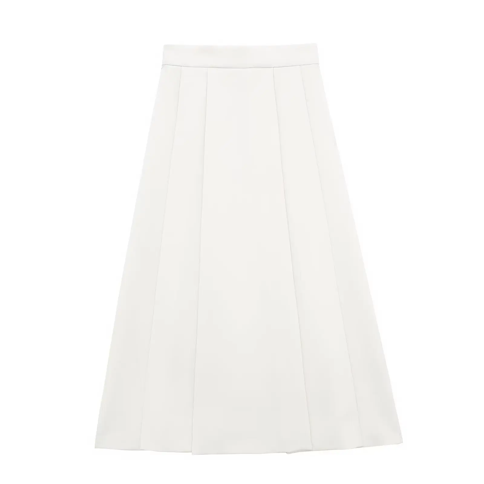 TRAFZA Female Summer New Fashion Solid Zipper Waist Long Skirt Women Chic White Pleated Elegant Ankle Length Skirts Mujer TRAF
TRAFZA Female Summer New Fashion Solid Zipper Waist Long Skirt Women Chic White Pleated Elegant Ankle Length Skirts Mujer TRAF