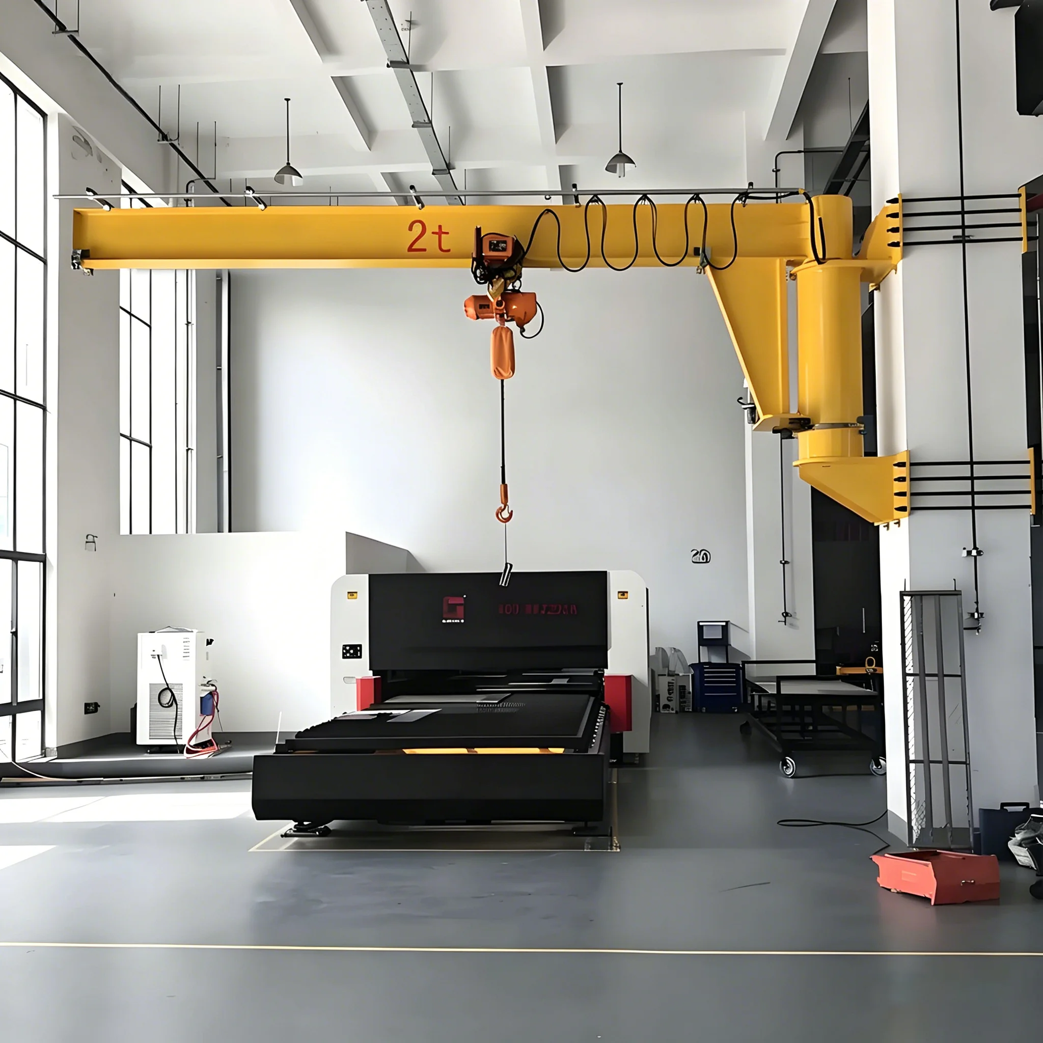 Customized Hot Sale 7.5T 1 Ton Movable Mini Jib Crane Jib Crane 250Kg High Quality Ground Mounted With Electric Chain Hoist
Customized Hot Sale 7.5T 1 Ton Movable Mini Jib Crane Jib Crane 250Kg High Quality Ground Mounted With Electric Chain Hoist
