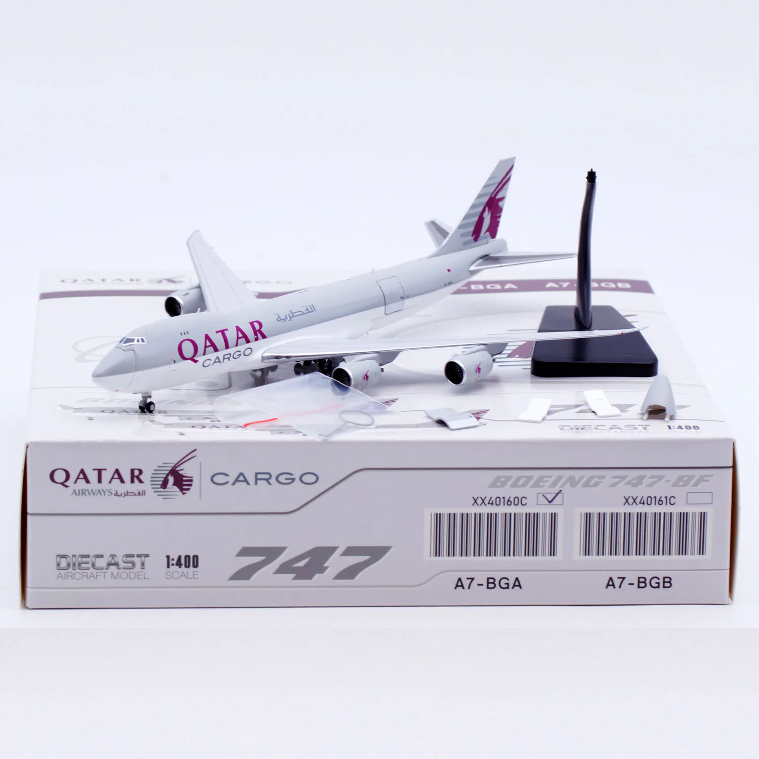 XX40160C Alloy Collectible Plane JC Wings 1:400 Qatar Airways "Interactive Series" Boeing B747-8F Diecast Aircraft Model A7-BGA
XX40160C Alloy Collectible Plane JC Wings 1:400 Qatar Airways "Interactive Series" Boeing B747-8F Diecast Aircraft Model A7-BGA