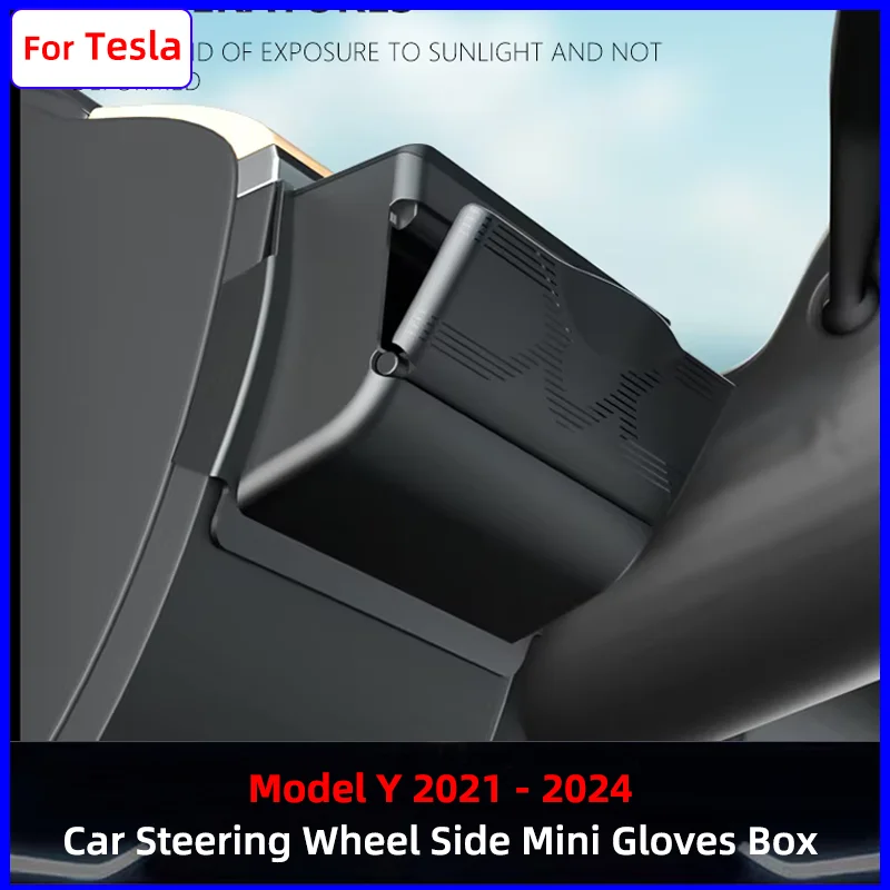 Car Steering Wheel Side Gloves Storage Box Double Layer Mini Storage Phone Card Box for Tesla Model Y Car Interior Accessories
Car Steering Wheel Side Gloves Storage Box Double Layer Mini Storage Phone Card Box for Tesla Model Y Car Interior Accessories