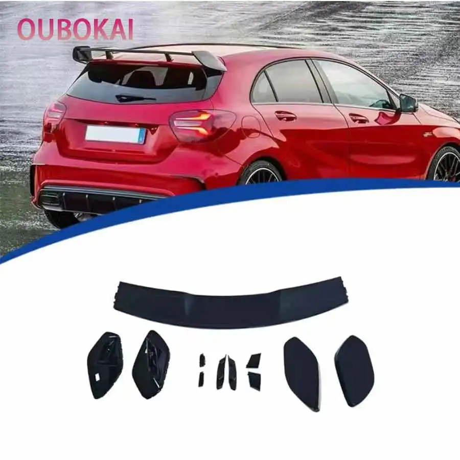 For Mercedes Benz A Class W177 2019+ Bright Black Tail fins Rear Trunk Spoiler Guide Wing glossy black Rear Wing Car Diverte
For Mercedes Benz A Class W177 2019+ Bright Black Tail fins Rear Trunk Spoiler Guide Wing glossy black Rear Wing Car Diverte